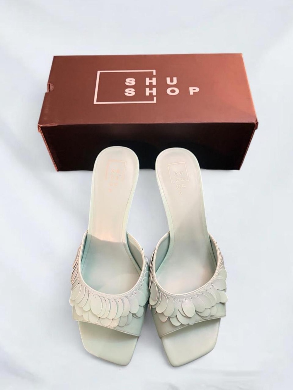 SHUSHOP Grace Embellished Heel Sandals